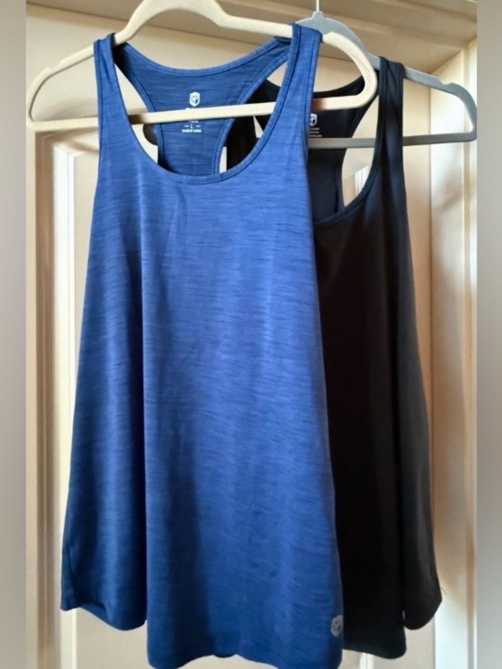 Set of 2 Born Primitive Athletic Racerback Tank Tops — 1 Blue & 1 Black